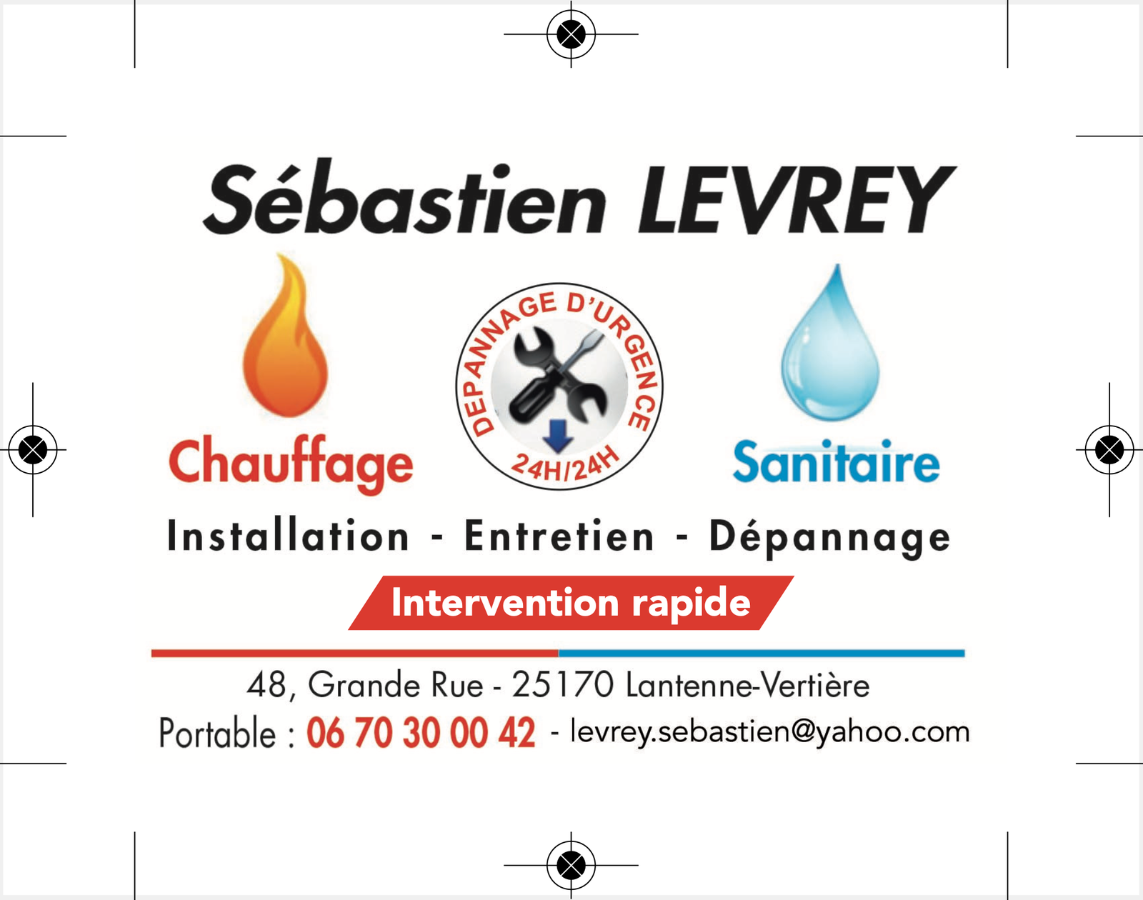 Sébastien Levrey SARL - Plombier Chauffagiste à Besançon